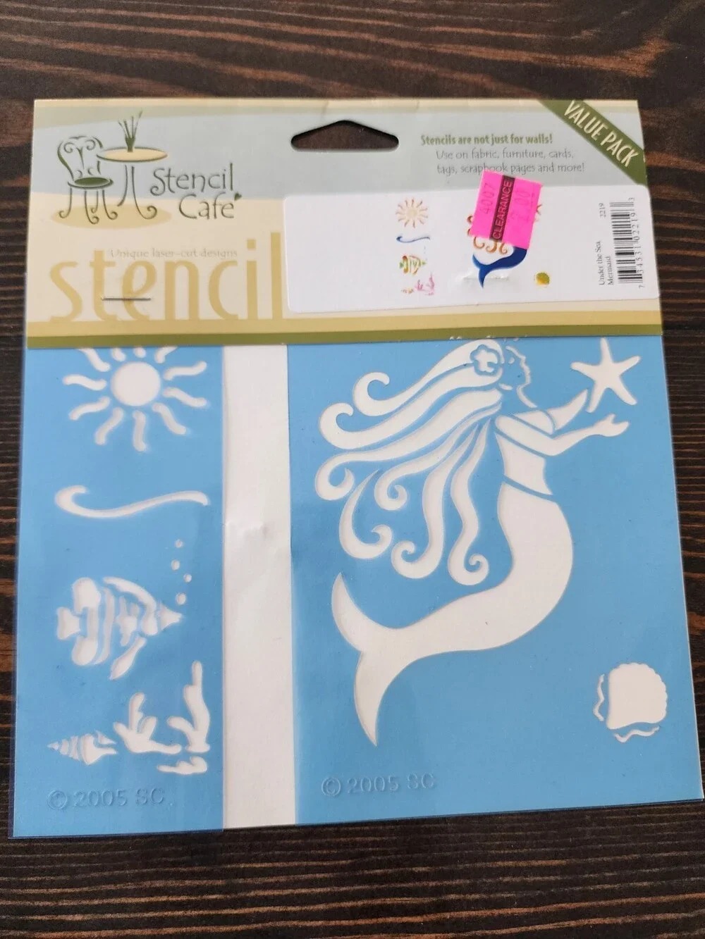 Stencil Lot Art Glass Craft Cardmaking NEW Mermaid Sailboat Team Vintage Retired